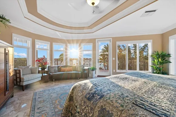 a view of an entryway with a potted plant