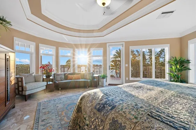 a view of an entryway with a potted plant