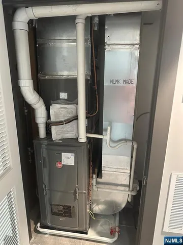 a close view of water heater room