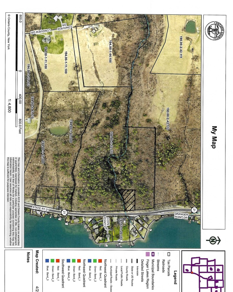 0 Longview Drive Naples, NY 14512 - Photo 18 of 18 small section outlined at bottom is not included i