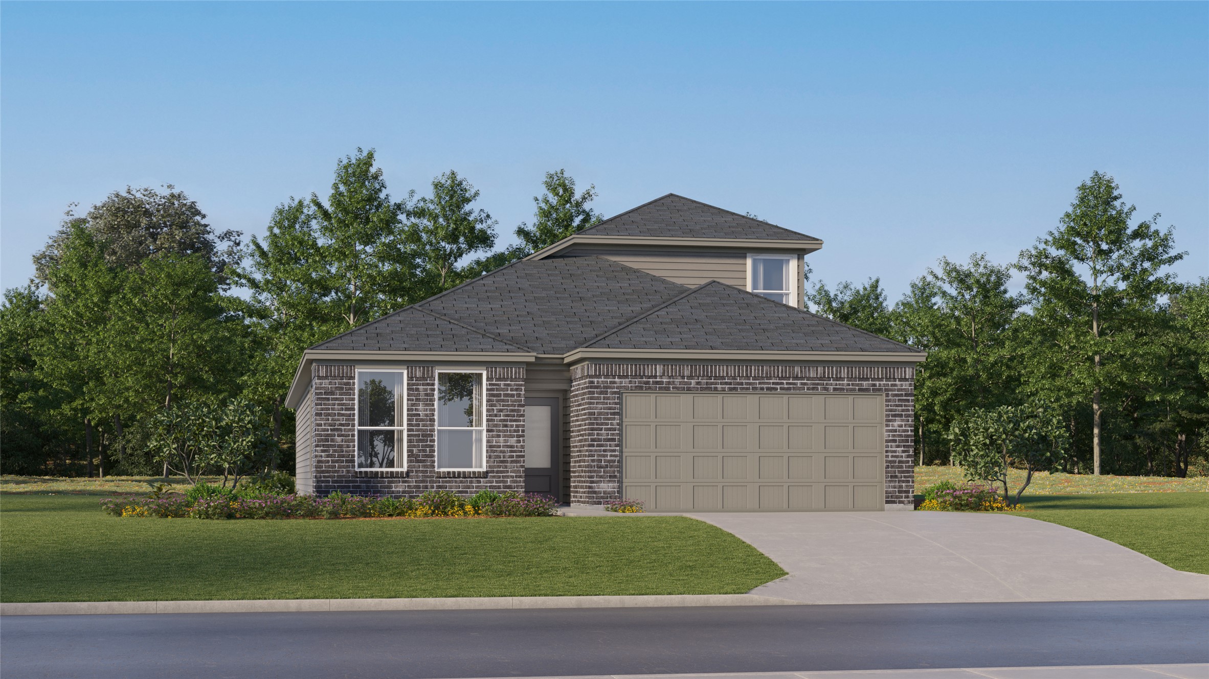 449 Sormonne Loop Kyle, TX 78640 - Photo 1 of 31 a front view of a house with a garden