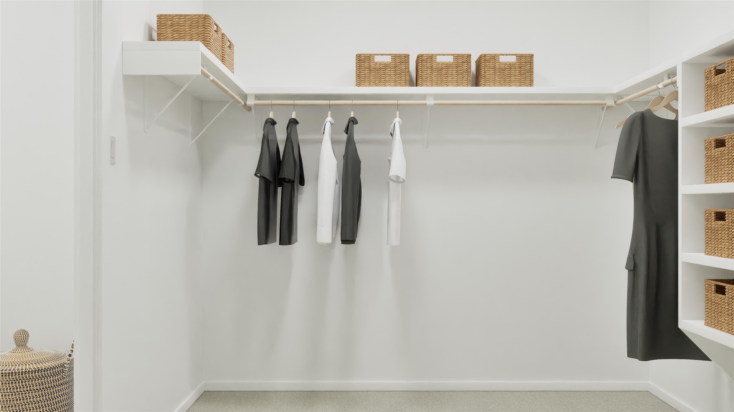 449 Sormonne Loop Kyle, TX 78640 - Photo 31 of 31 a view of walk in closet with clothes and shoes