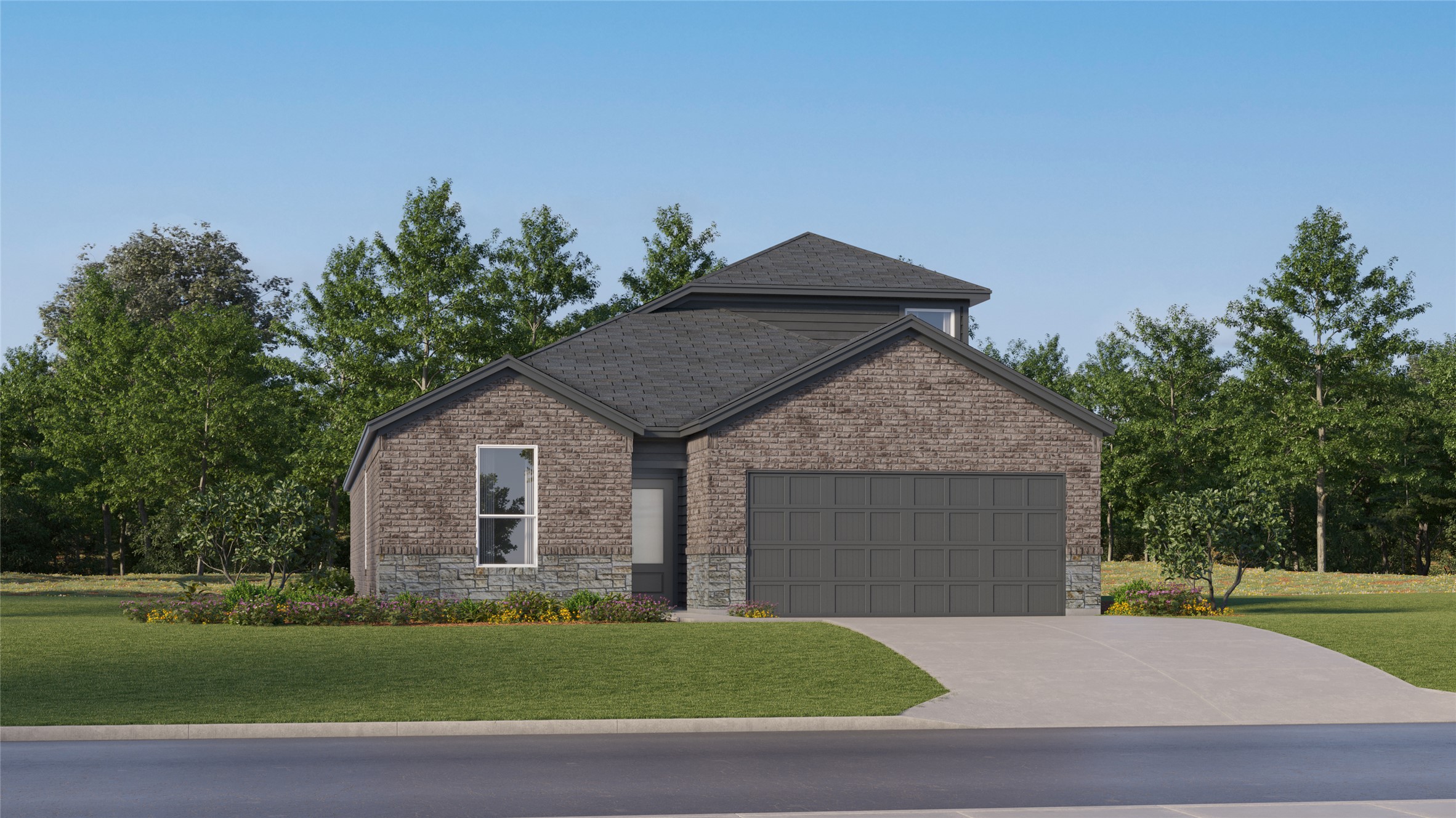 449 Sormonne Loop Kyle, TX 78640 - Photo 4 of 31 a front view of a house with a garden