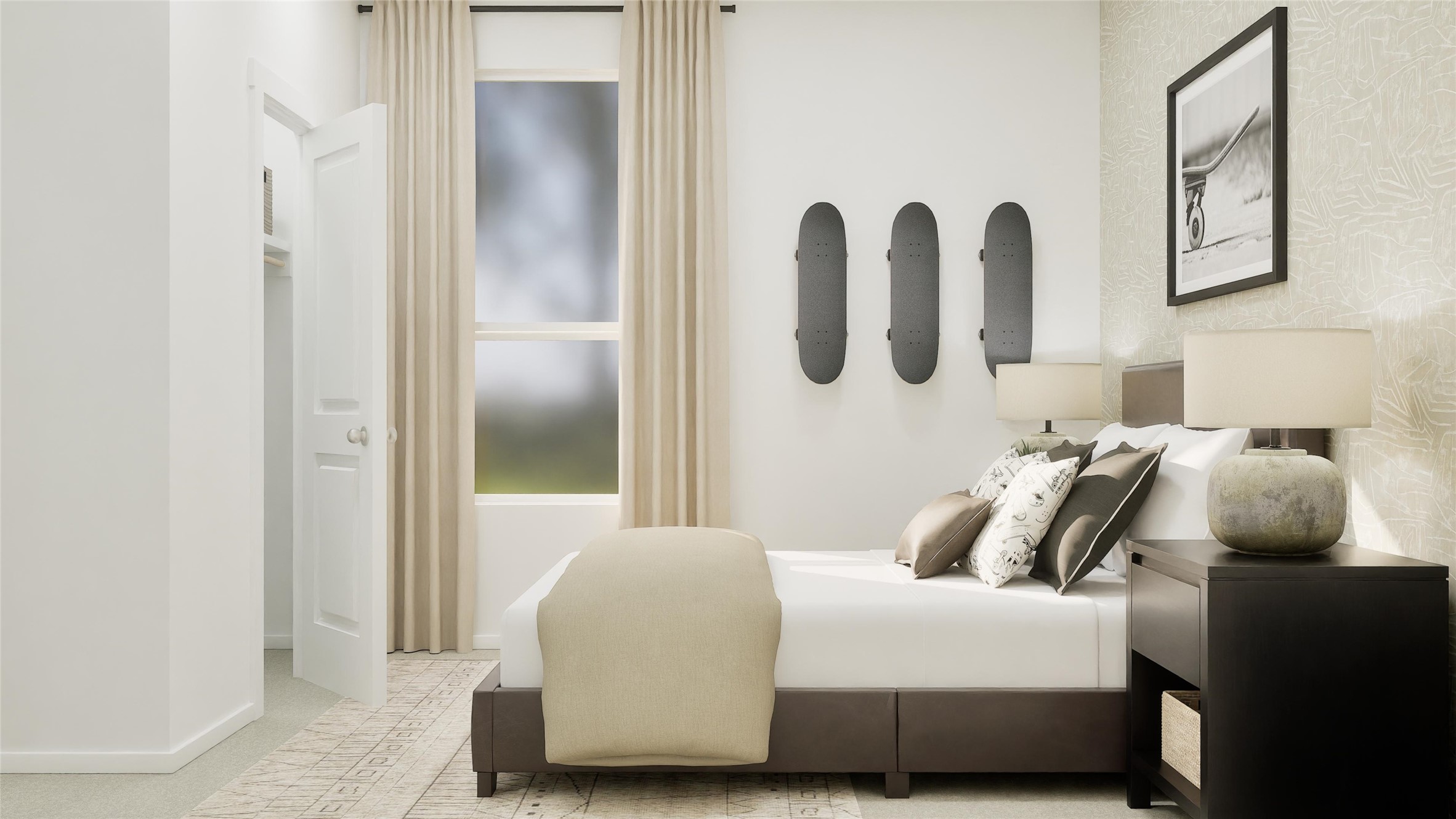 449 Sormonne Loop Kyle, TX 78640 - Photo 6 of 31 a bedroom with a bed and closet