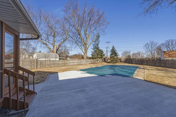 a view of outdoor space yard and swimming pool