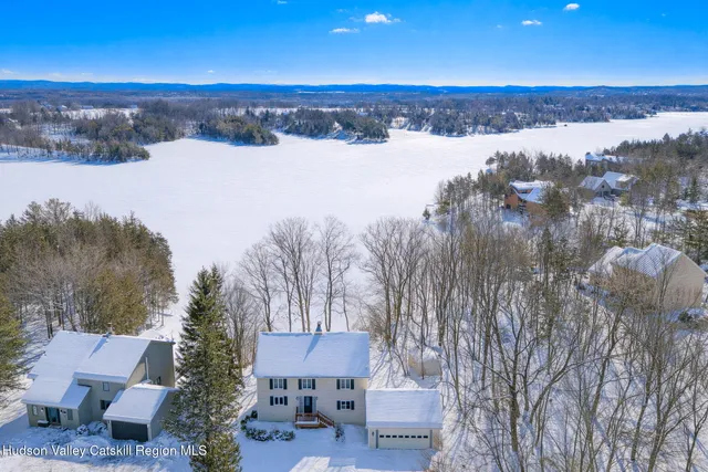 a view of lake and mountain view