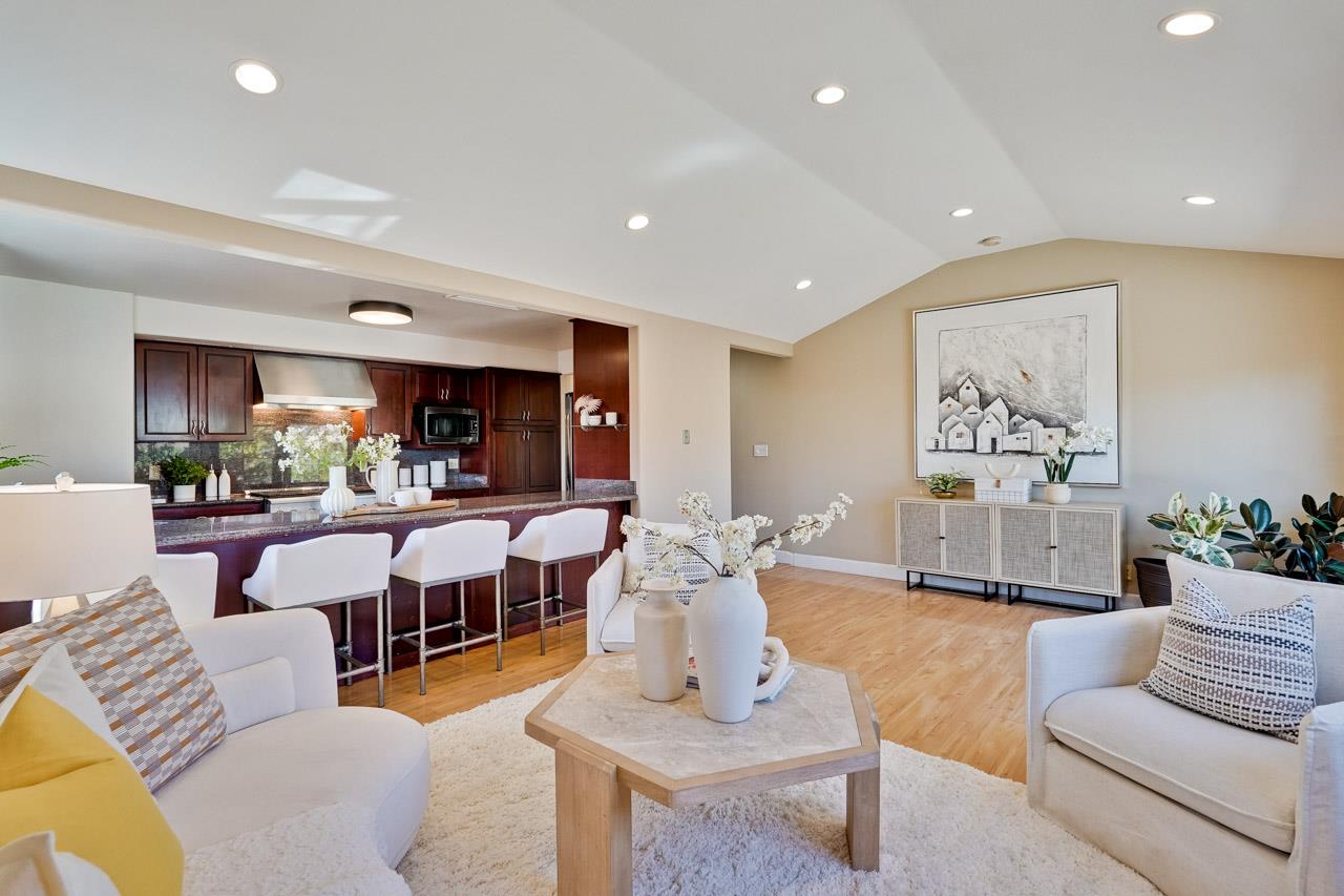 942 September Drive Cupertino, CA 95014 - Photo 21 of 51 a living room with furniture kitchen view and a large window