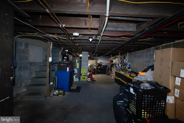 a view of storage and utility room