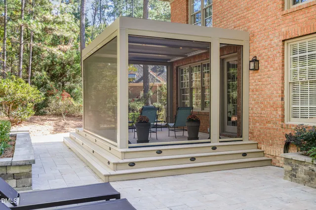 a aerial view of a house