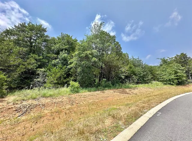 a view of a yard with an outdoor space