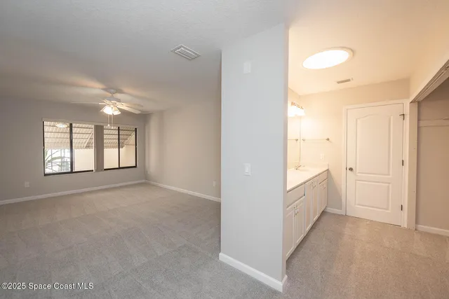 a view of backyard of house