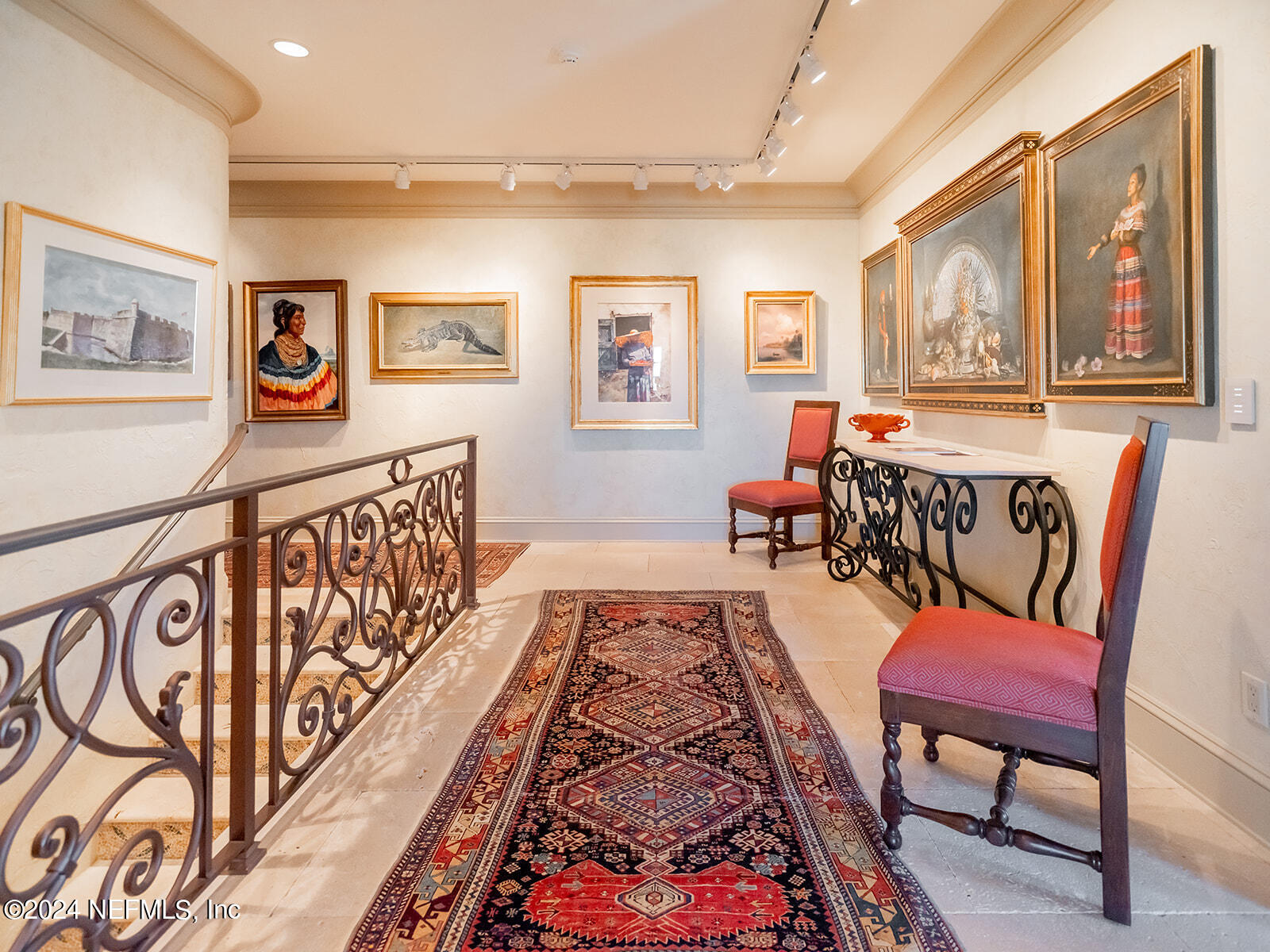 8342 A1A South St. Augustine, FL 32080 - Photo 48 of 95 Staircase to 3rd floor owner's suite #1