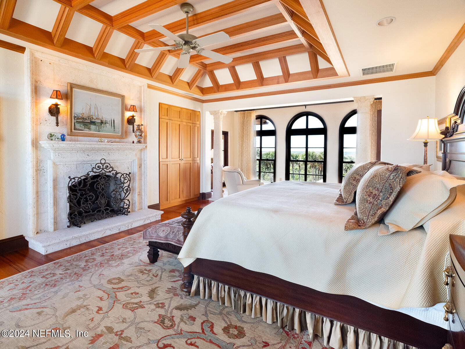 8342 A1A South St. Augustine, FL 32080 - Photo 53 of 95 Owner's Suite with fireplace