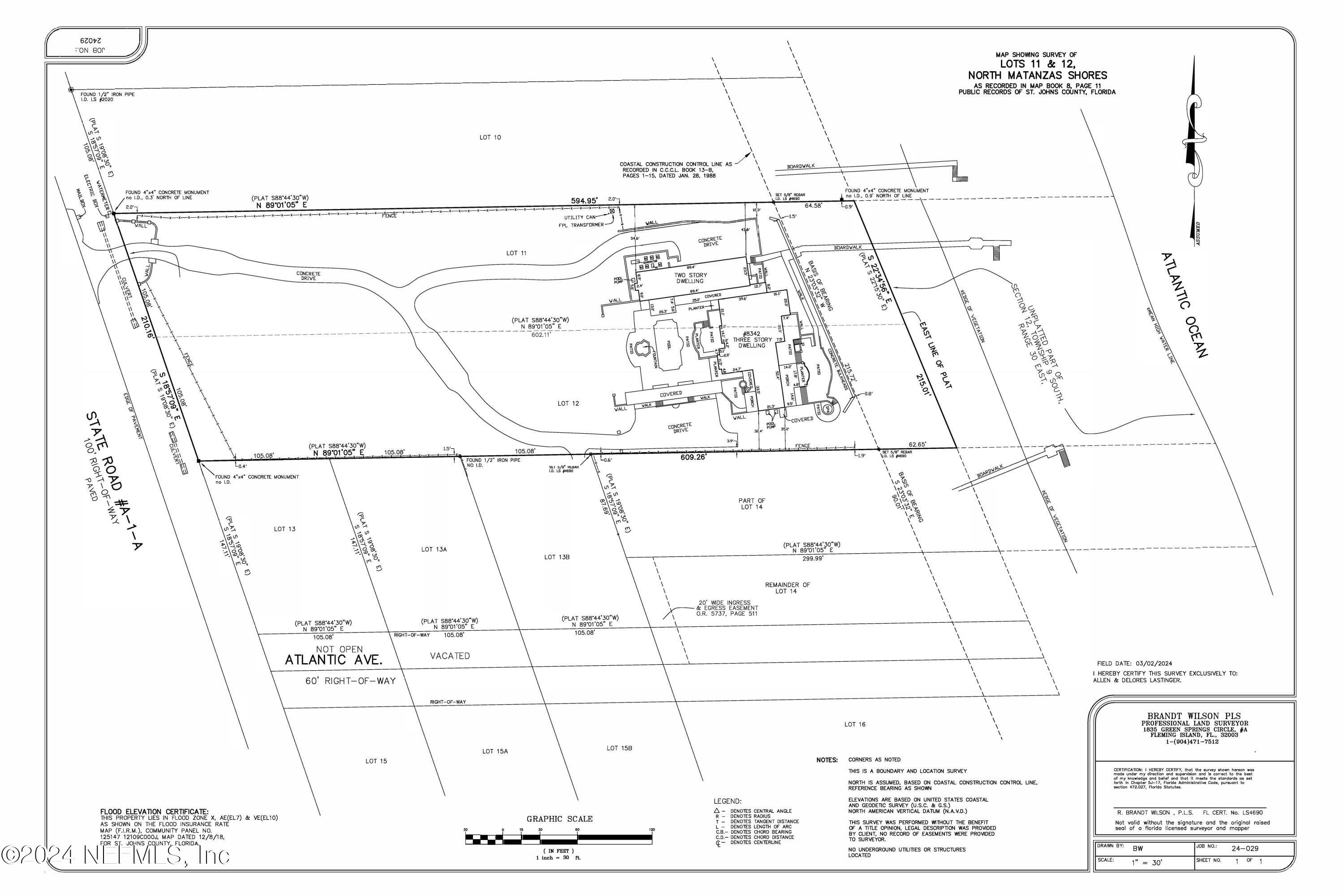 8342 A1A South St. Augustine, FL 32080 - Photo 95 of 95 Survey