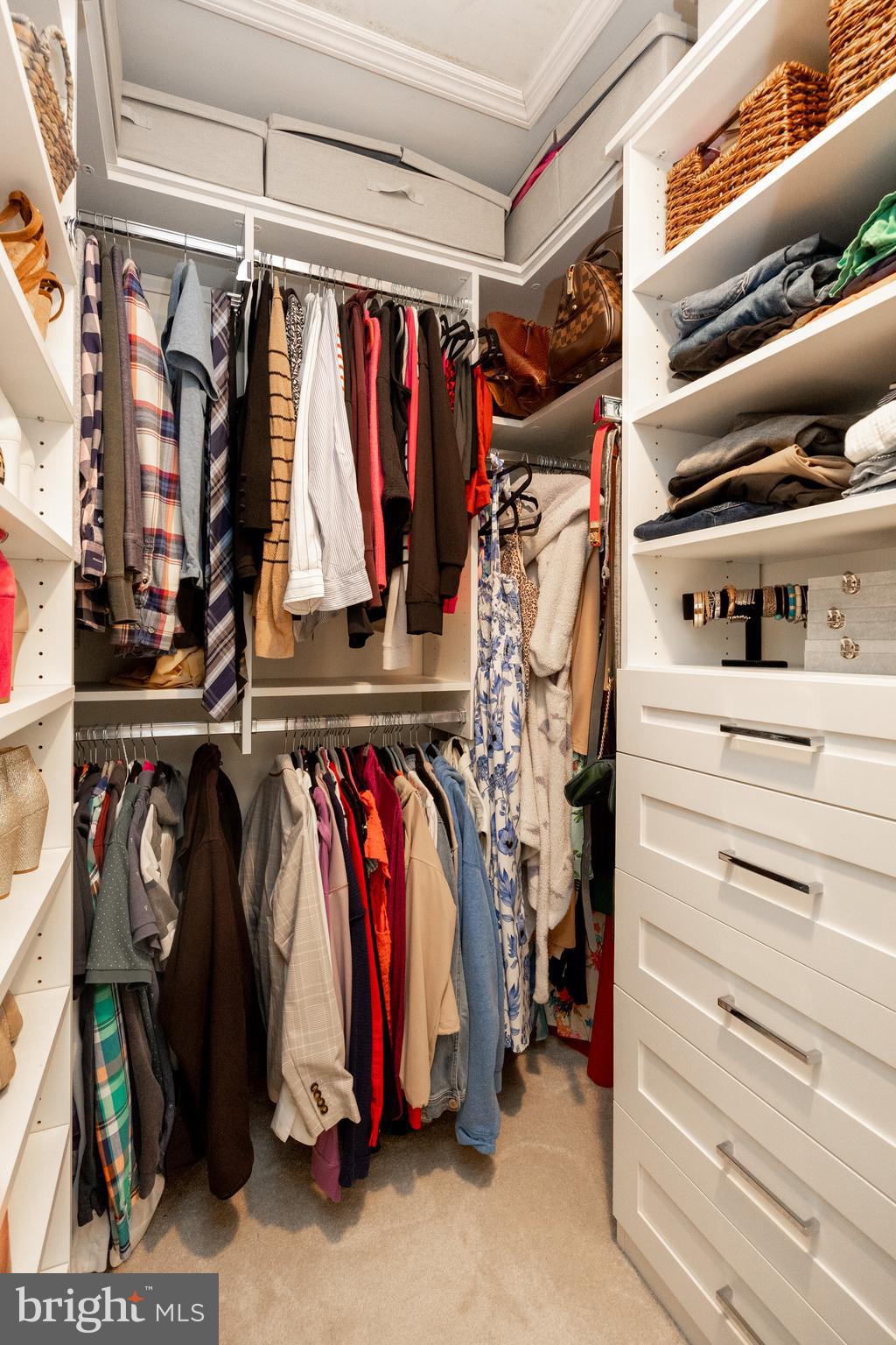 101 Ashley Road Phoenixville, PA 19460 - Photo 21 of 41 a view of walk in closet with clothes and shoes