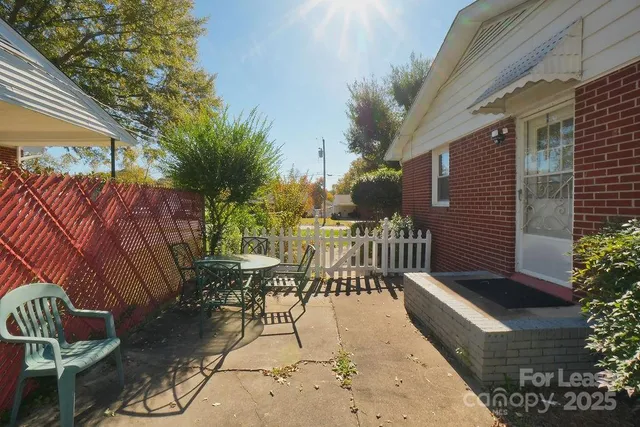 a view of balcony with outdoor seating and plants