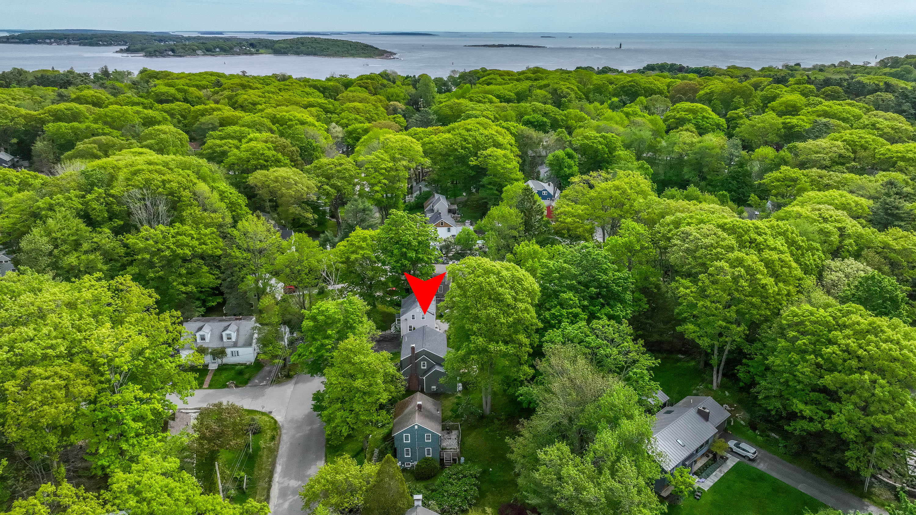 84 Oakhurst Road Cape Elizabeth, ME 04107 - Photo 2 of 27 ariel view