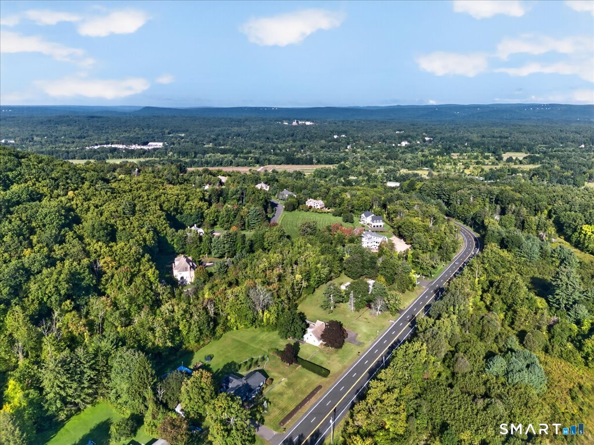 121 Hartford Road Simsbury, CT 06070 - Photo 31 of 31 Aerial view showcasing the home's setting.