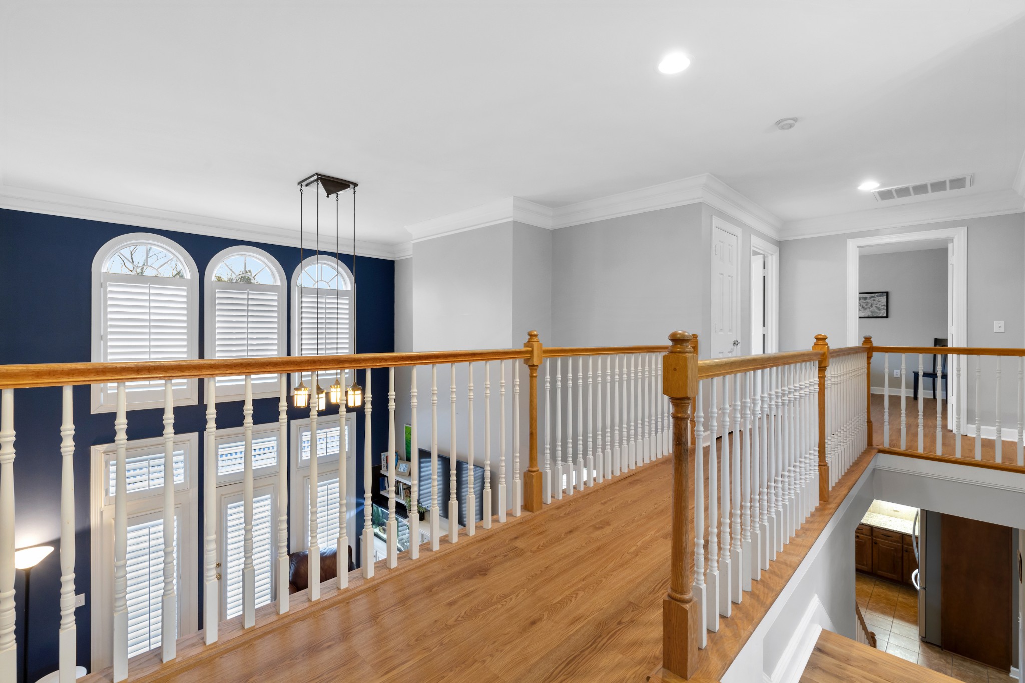 3354 Old Franklin Road Antioch, TN 37013 - Photo 35 of 46 a view of a hallway with wooden floor windows and stairs