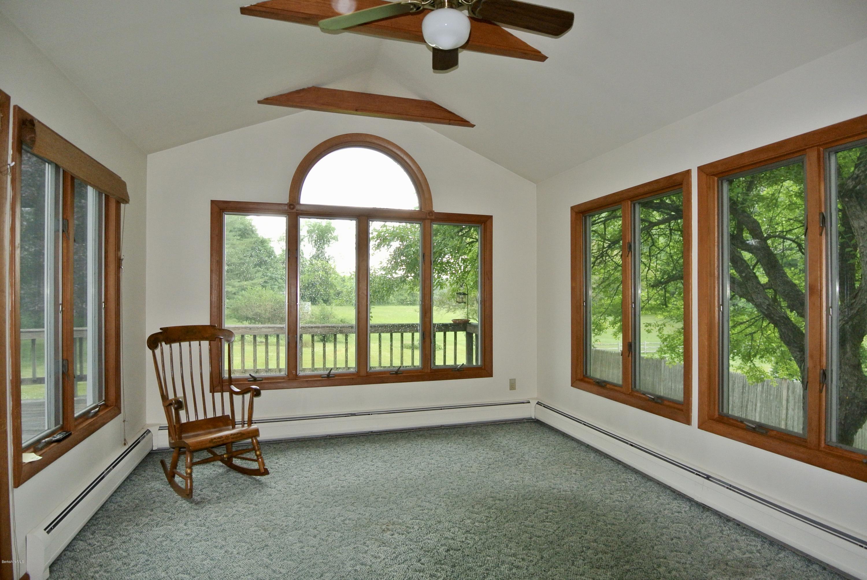 Sunroom takes in the view on 3 sides