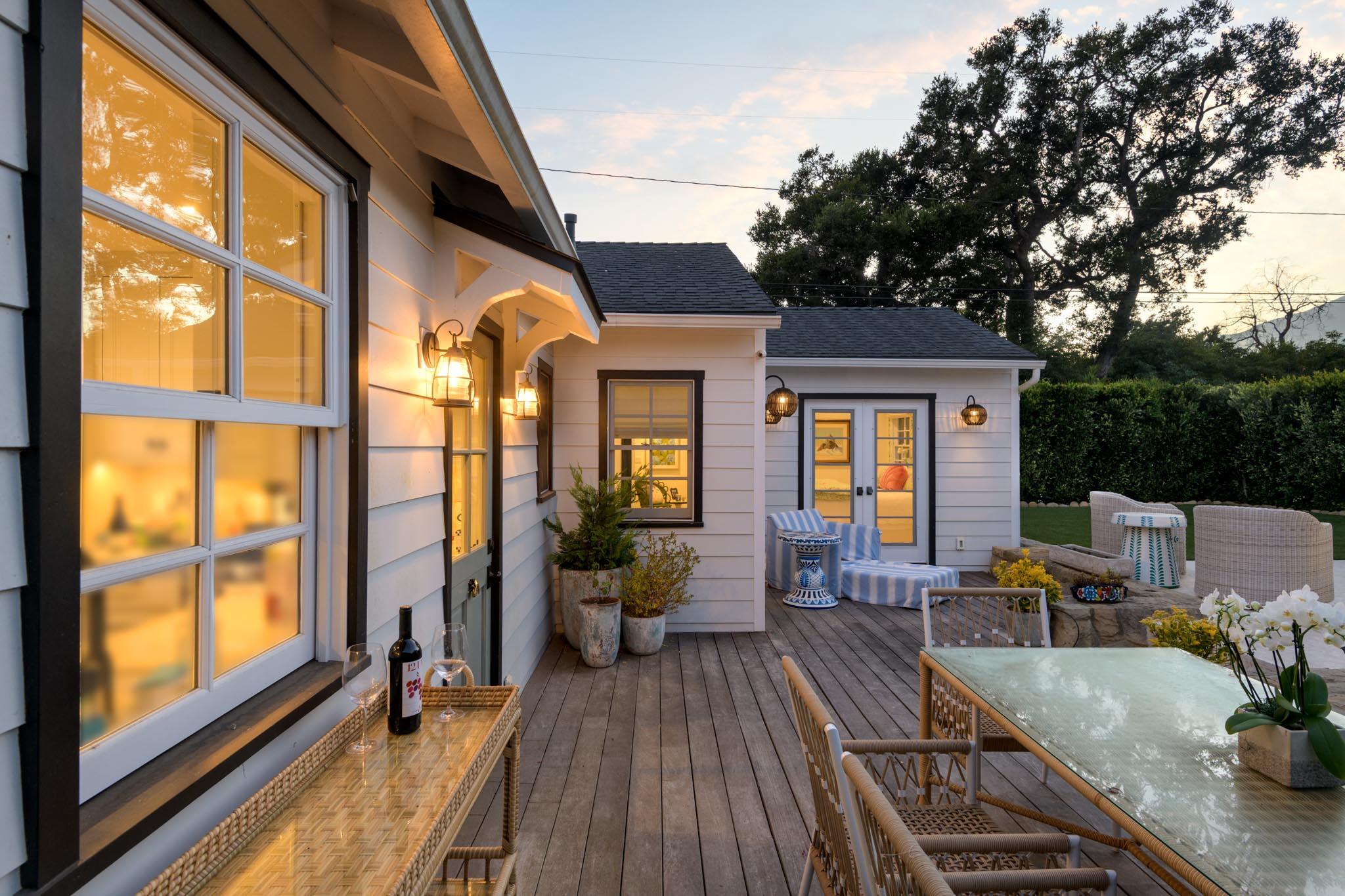 2154 East Valley Road Montecito, CA 93108 - Photo 14 of 17 Rear Deck Patio