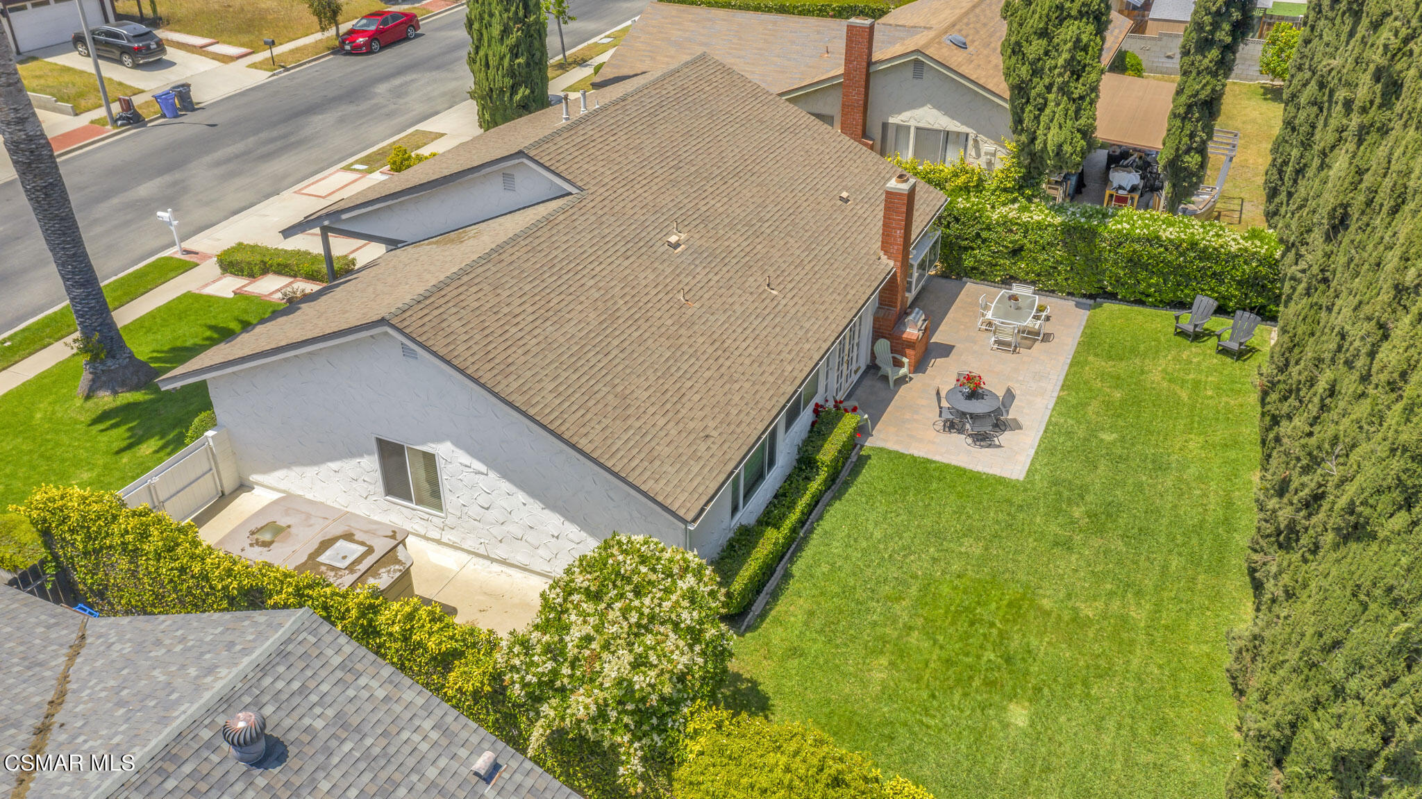 2516 Clearfield Place Simi Valley, CA 93065 - Photo 34 of 39 an aerial view of a house with a garden