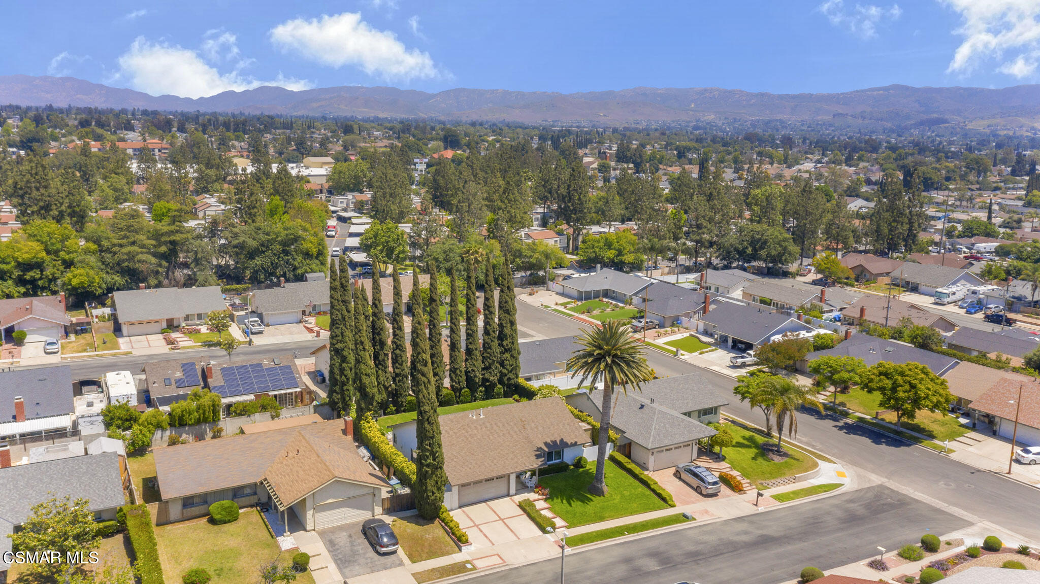 2516 Clearfield Place Simi Valley, CA 93065 - Photo 35 of 39 an aerial view of residential houses with outdoor space and parking