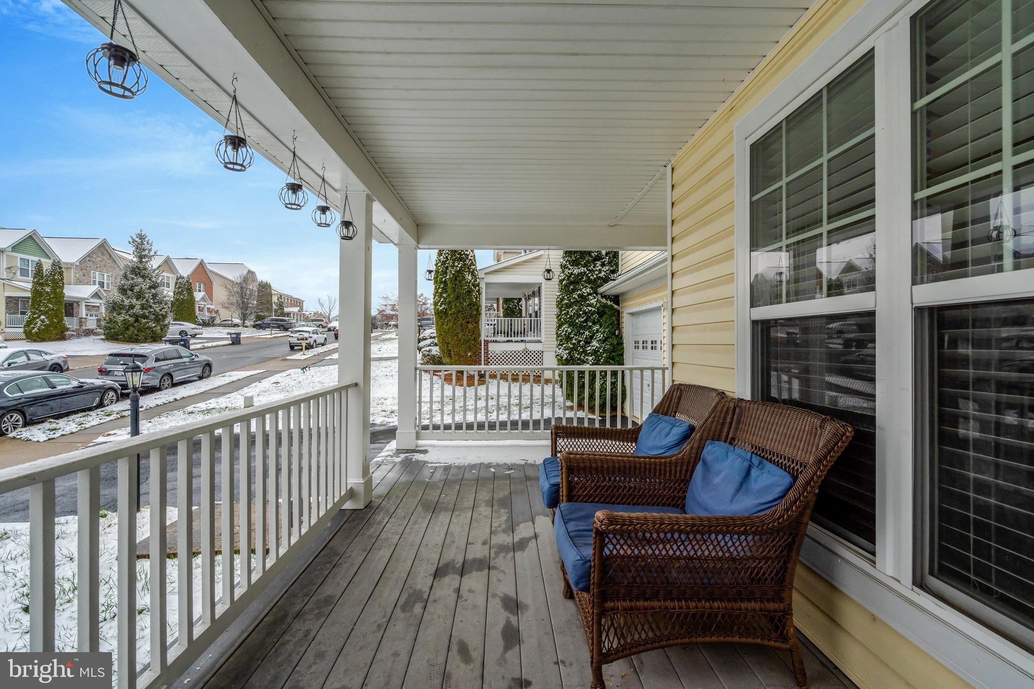 4169 Agency Loop Triangle, VA 22172 - Photo 56 of 56 Charming porch with wintery street view.
