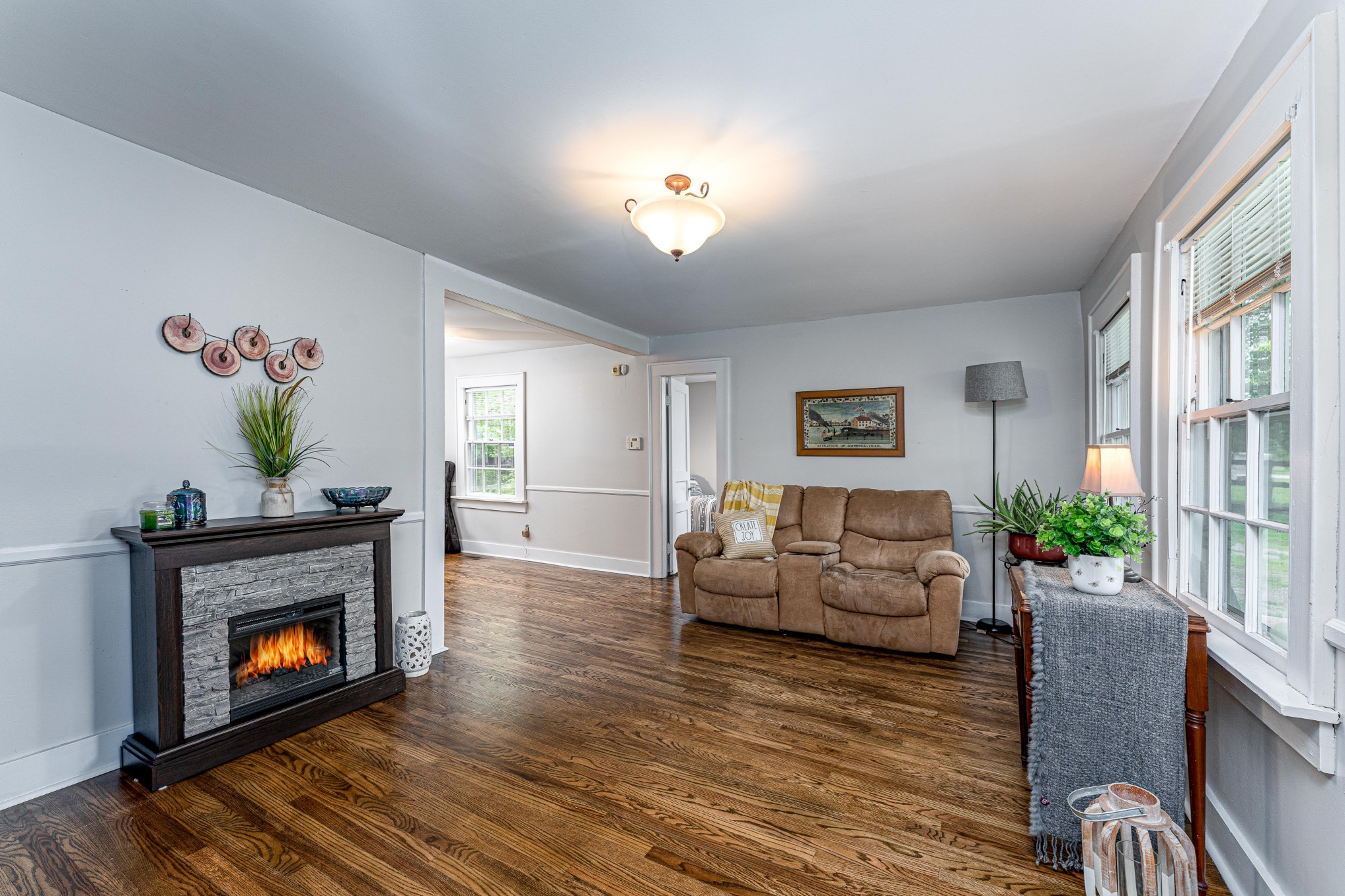 1156 Pierce Road Madison, TN 37115 - Photo 6 of 30 a living room with furniture and a fireplace