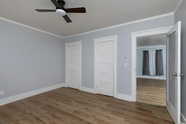 wooden floor in an empty room