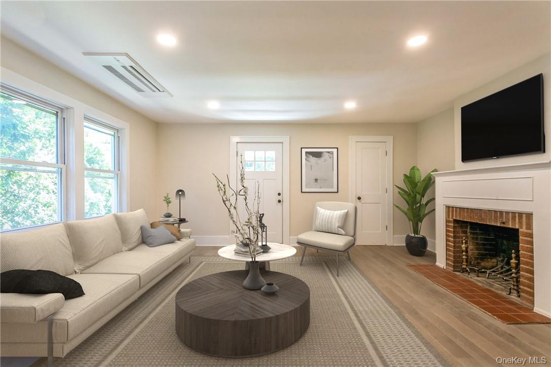 215 Purchase Street, Unit A Rye, NY 10580 - Photo 5 of 21 Virtually Staged, Living RM w/FP