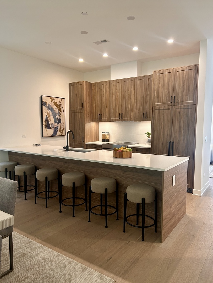 1333 East Madison Park Chicago, IL 60615 - Photo 6 of 32 a kitchen with a dining table chairs sink and cabinets