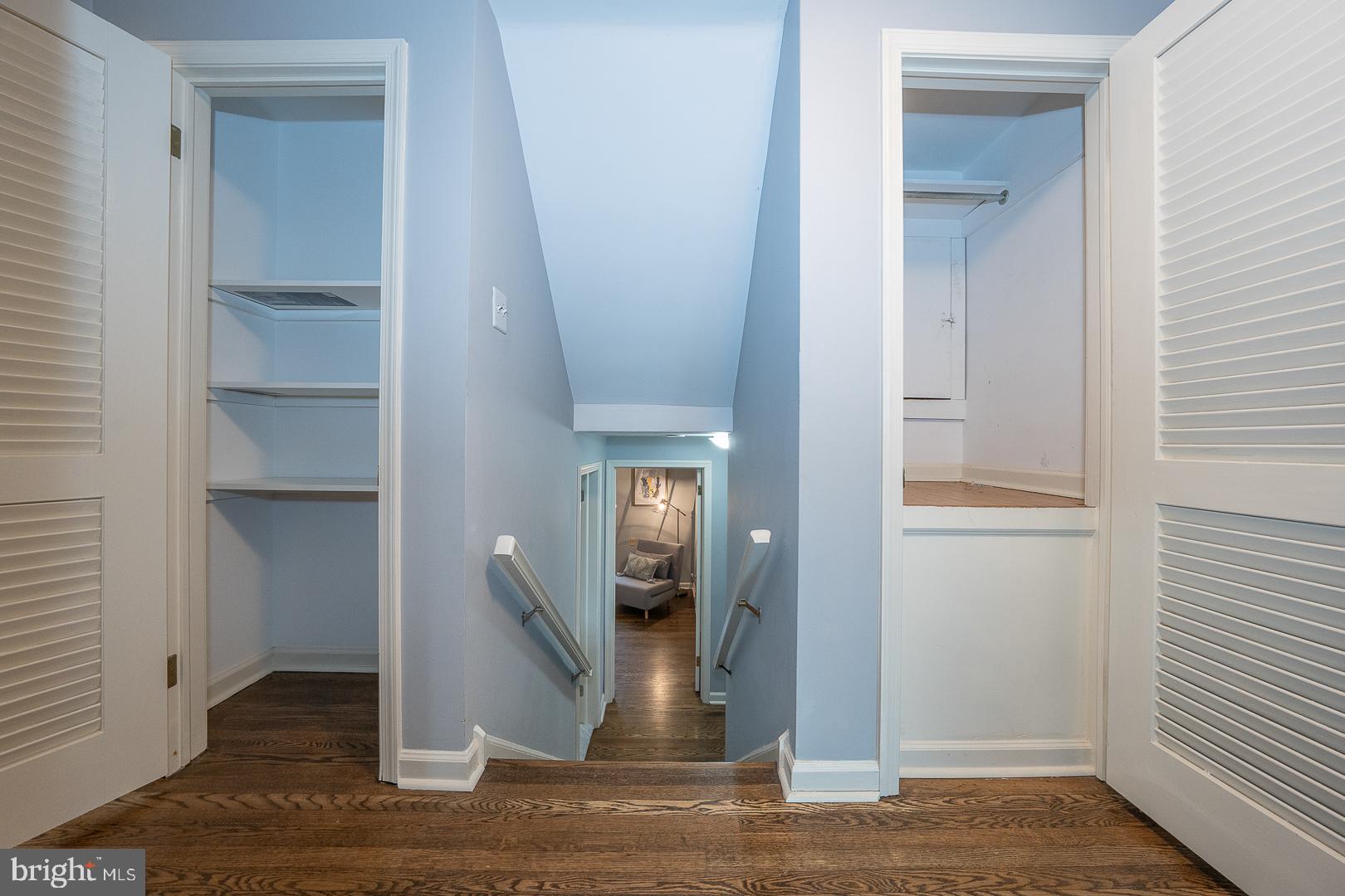 429 Conestoga Road Wayne, PA 19087 - Photo 24 of 33 a view of a livingroom with wooden floor and staircase