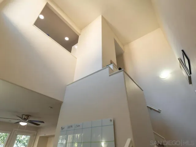 a view of a livingroom and entryway