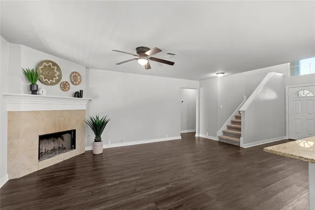 a view of an empty room