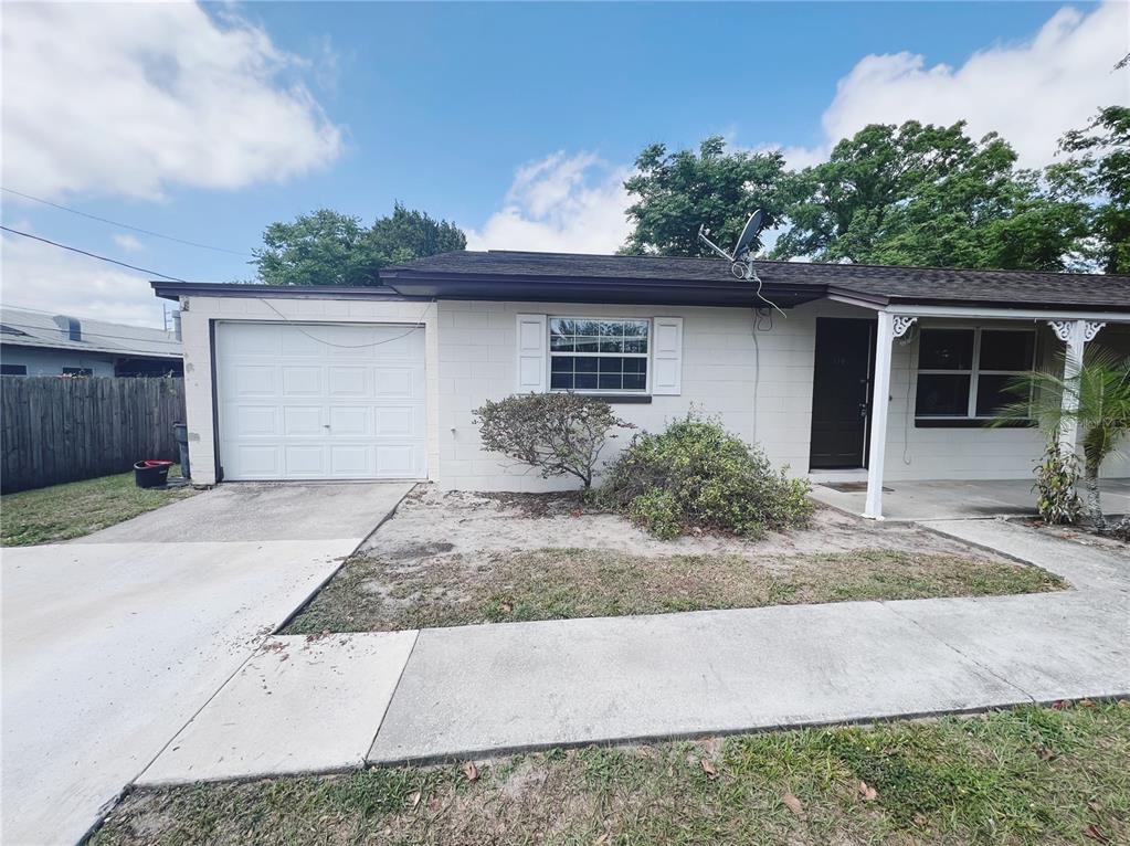 a house view with a outdoor space