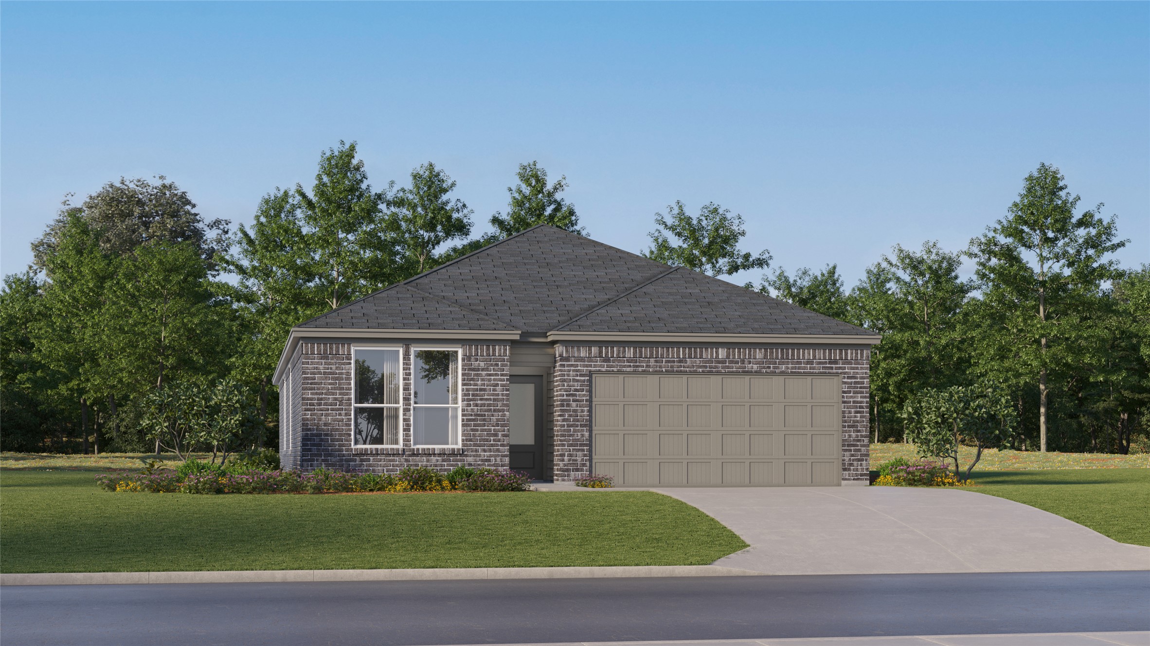 13313 Winton Drive Elgin, TX 78621 - Photo 2 of 25 a front view of a house with a garden