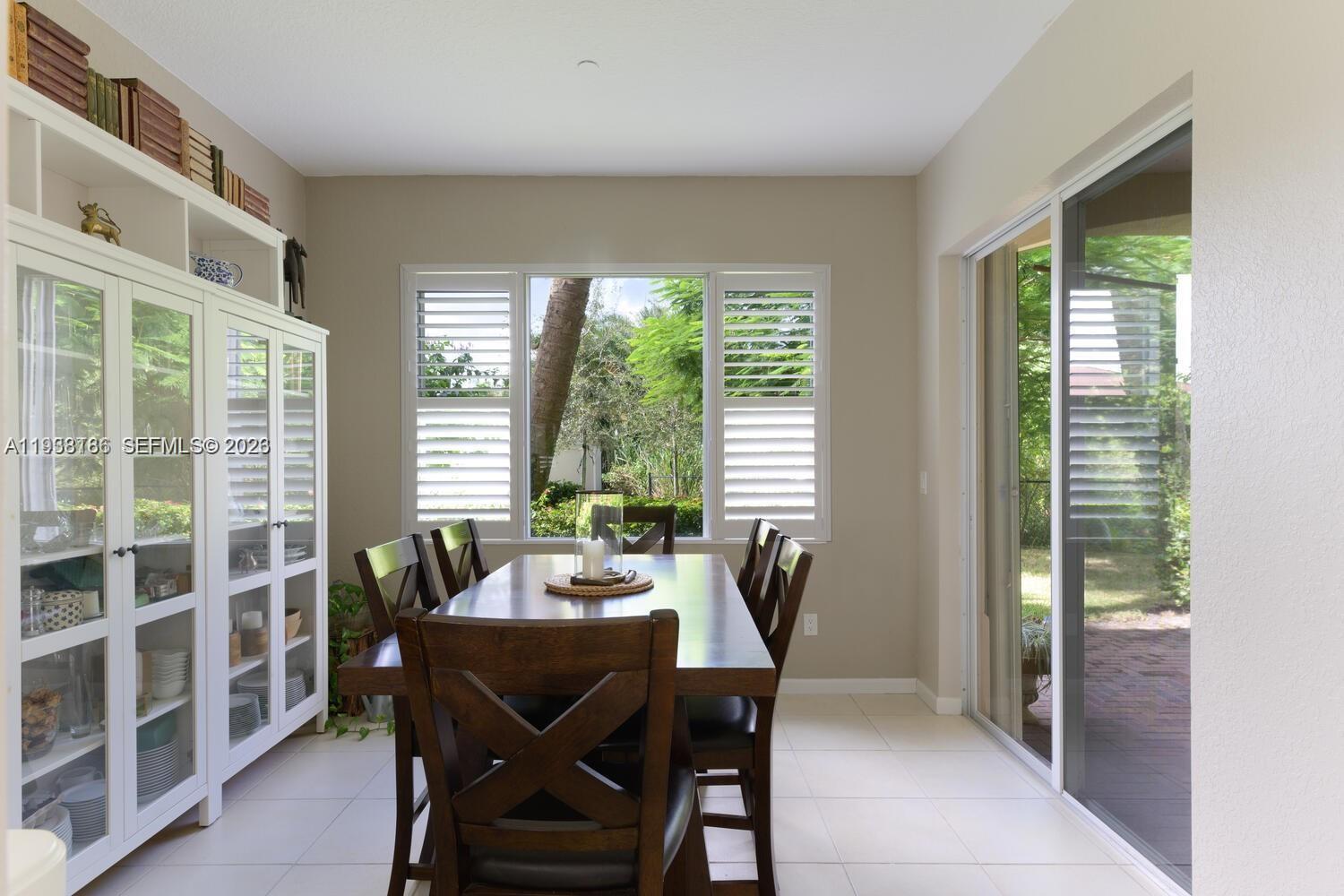 250 Southwest Walking Path, Unit 250 Stuart, FL 34997 - Photo 16 of 29 a dining room with furniture and windows