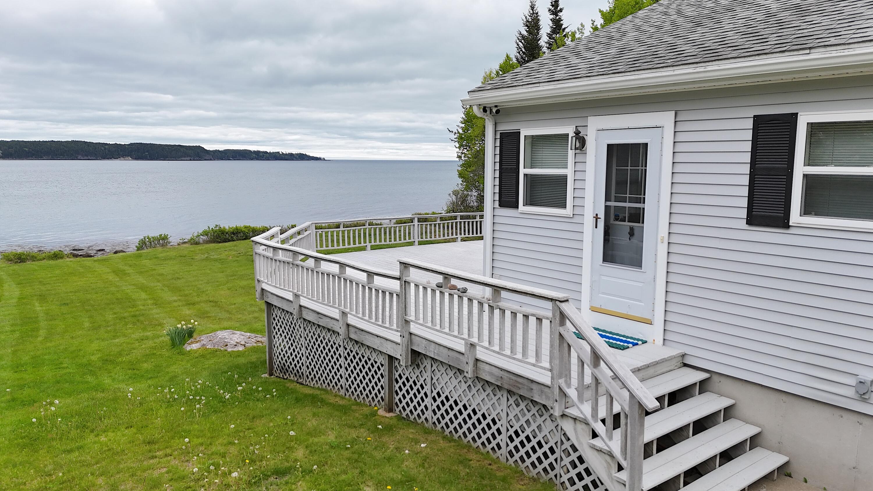 915 Mason Bay Road Jonesport, ME 04649 - Photo 62 of 62 side deck stairs