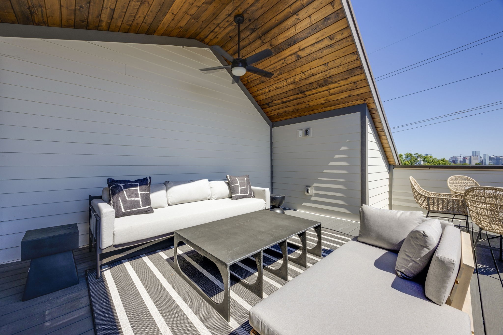 1007 Summit Avenue Nashville, TN 37203 - Photo 43 of 45 a view of a patio with couple of chairs and potted plants