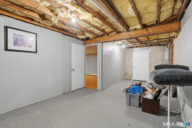 a room with furniture and a table