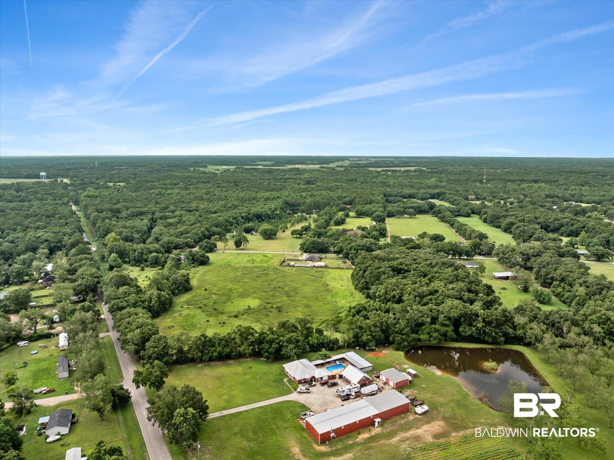 10000 Wells Road North Theodore, AL 36582 - Photo 14 of 17 Aerial view with a water view