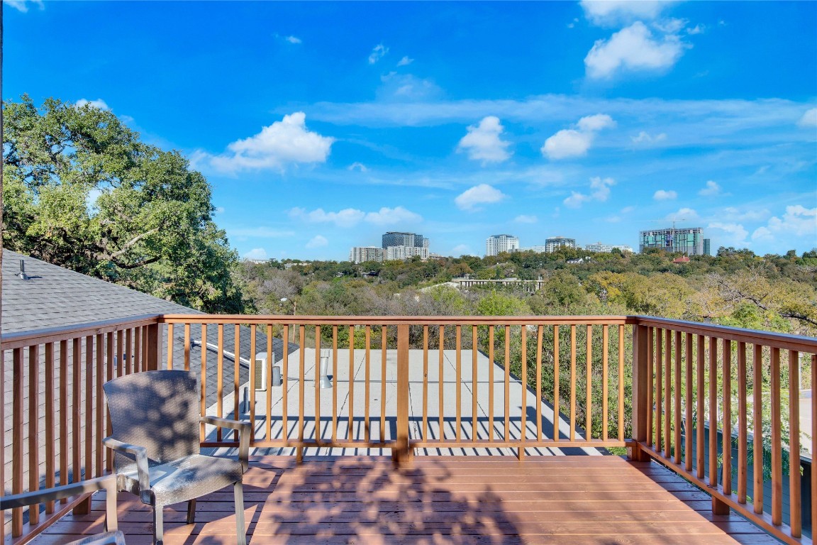 1115 Enfield Road, Unit B Austin, TX 78703 - Photo 33 of 34 a view of city from a roof deck