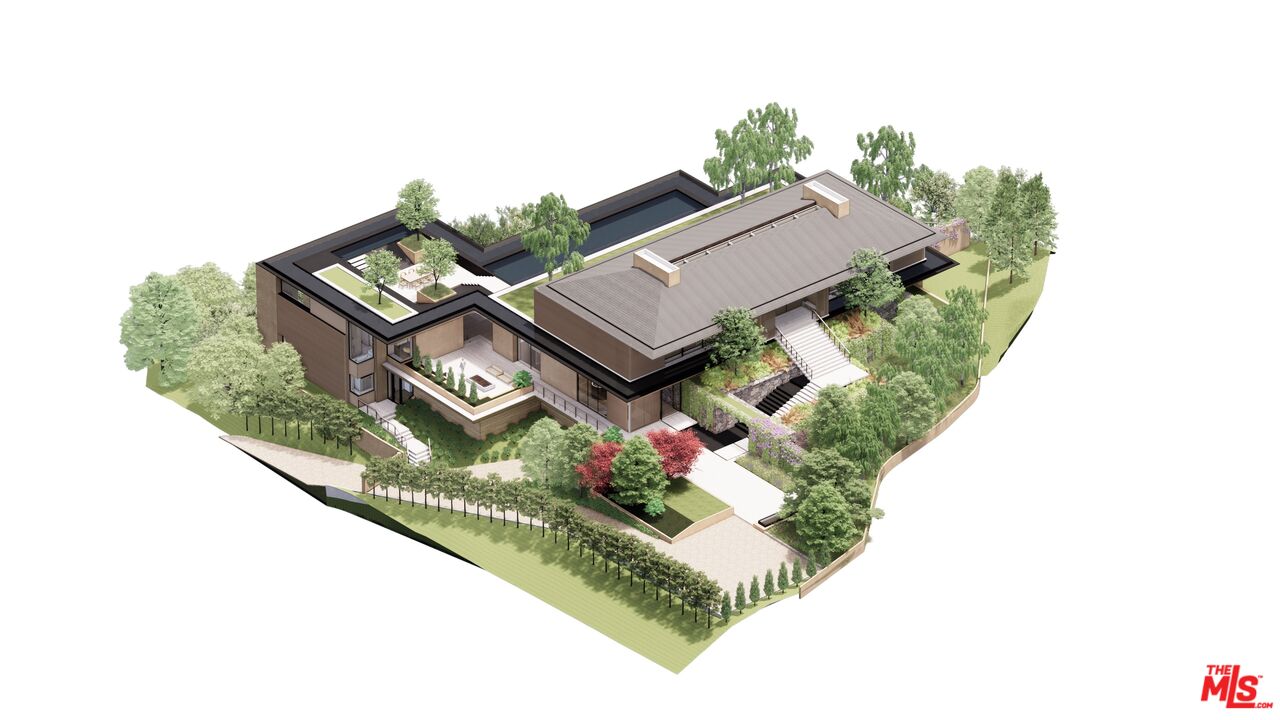 1001 Bel Air Road Los Angeles, CA 90077 - Photo 17 of 22 an aerial view of a house