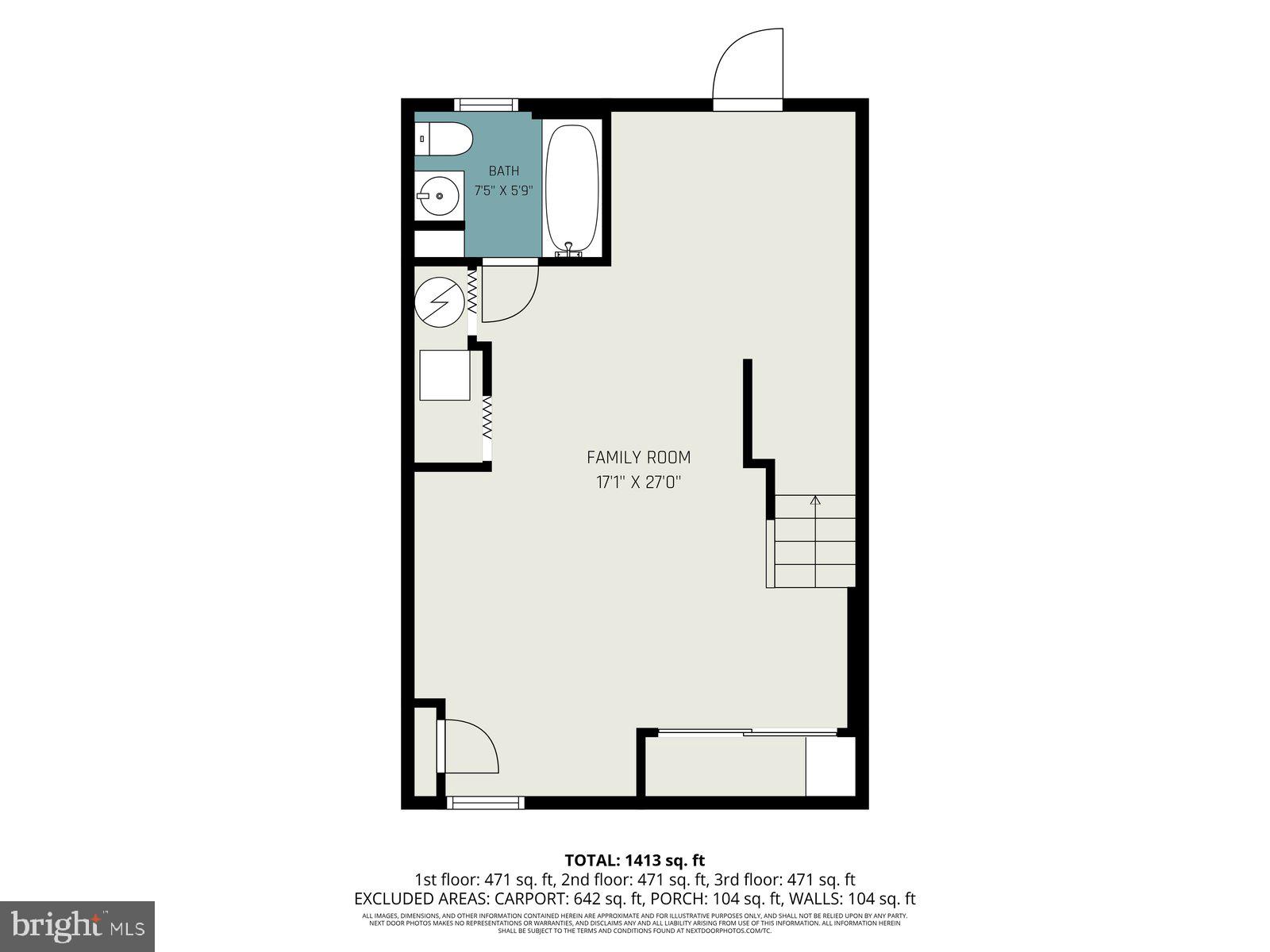 127 Bladen Road Baltimore, MD 21221 - Photo 30 of 31 Lower level with SQFT