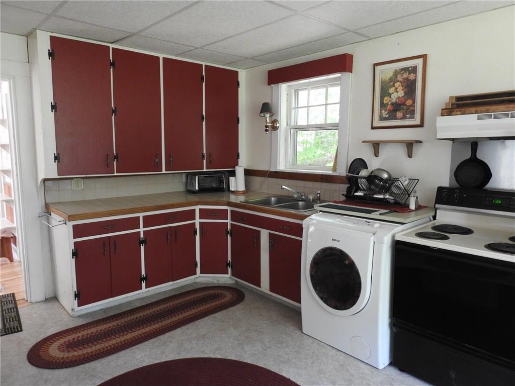 119 River Road Canton, ME 04221 - Photo 5 of 35 Kitchen, vinyl floor, washer...