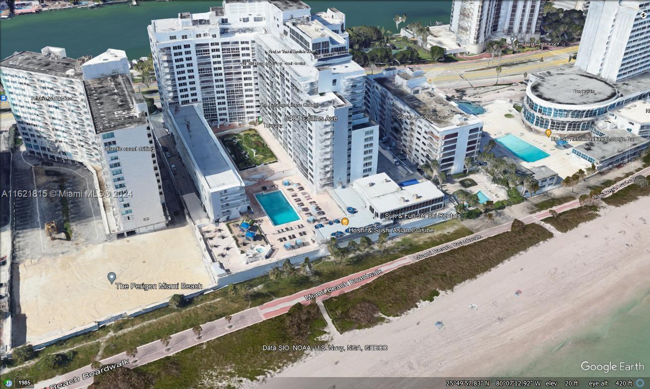 5401 Collins Avenue, Unit 1012 Miami Beach, FL 33140 - Photo 3 of 11 an aerial view of a city