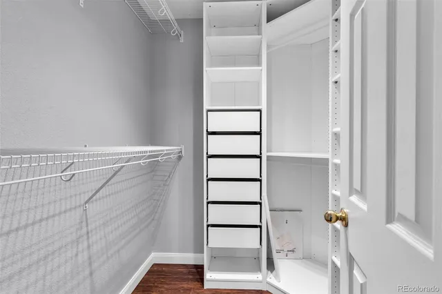 a view of walk in closet
