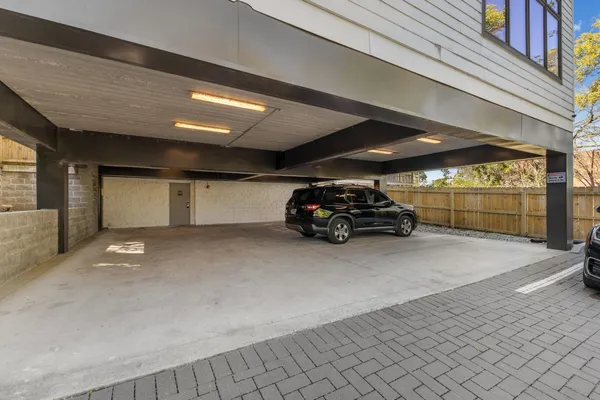 a car parked in parking space