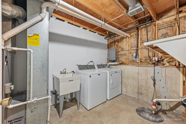 a room with storage and utility